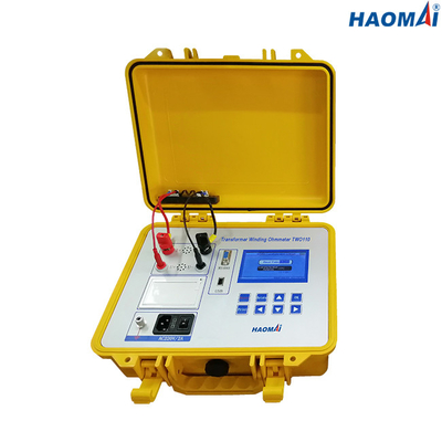 Peso leve de enrolamento do equipamento de teste do medidor da resistência do transformador de HAOMAI 10A