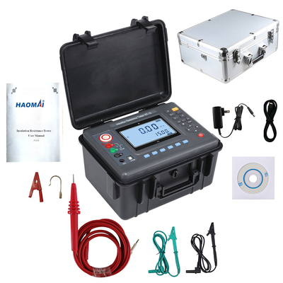 Ohm 50T Moistureproof de alta tensão do equipamento de testes da resistência da isolação 15kV