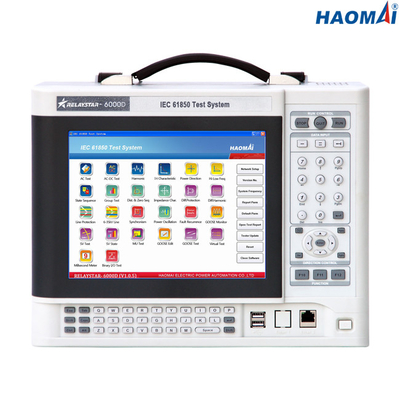 Testes multimodos do IEC 61850 de HAOMAI, 8,82 de proteção do relé libras de equipamento de teste