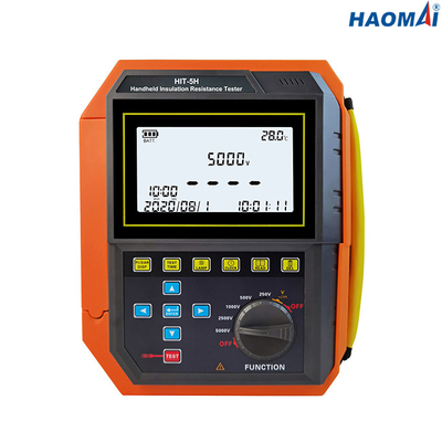 Instrumento antiparasitário 5kv Handheld do teste de resistência da isolação
